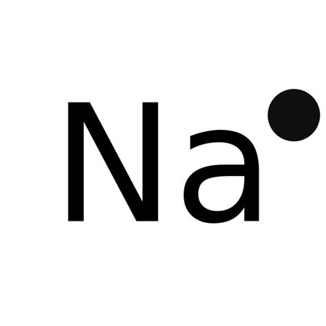 electron dot structure of sodium